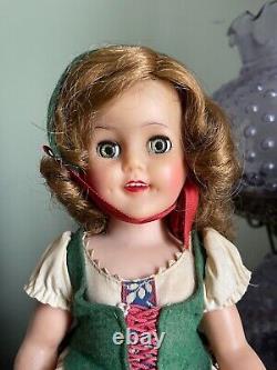 Shirley Temple Doll As Heidi Ideal 1957+ 15 Inch