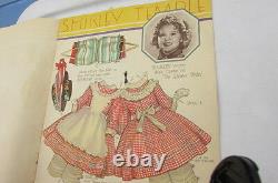 Shirley Temple Doll Clothes Paperdoll Book Saalfield #290 Rare 1935 Original