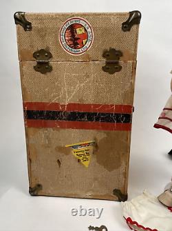 Shirley Temple Doll Composition 17 Trunk Case Original Clothes Shoes Pin Vintage