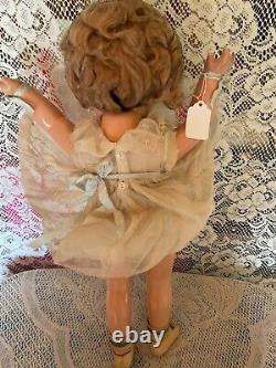 Shirley Temple Doll Ideal Composition 20 inch Original Dress Shoes Vintage