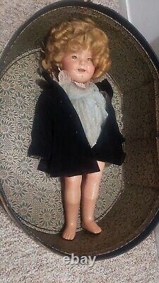 Shirley Temple Doll With Antique Leather case