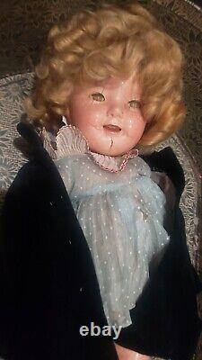 Shirley Temple Doll With Antique Leather case