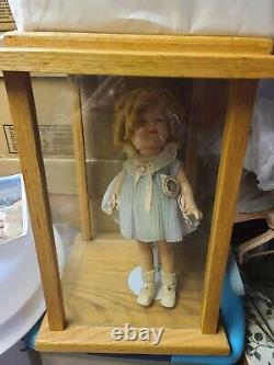Shirley Temple Doll With stand and glass case