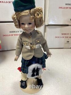 Shirley Temple Dolls Of The Silver Screen Porcelain Doll Lot Danbury Mint 14