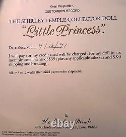 Shirley Temple LITTLE PRINCESS Danbury Mint NRFB