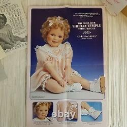 Shirley Temple Little Miss Shirley Porcelain Doll Danbury Mint Elke Hutchens NOS