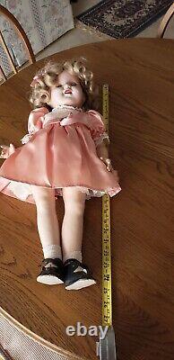 Shirley Temple Look-Alike Composition Doll 25 1930s or 1940s