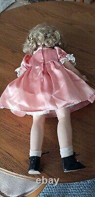 Shirley Temple Look-Alike Composition Doll 25 1930s or 1940s