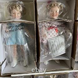 Shirley Temple Movie Memories Collection Of 8 Dolls Danbury Mint