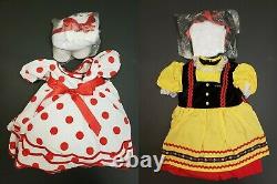 Shirley Temple Playpal Outfits in Box- 8 Dresses for 35/36 Dolls- Danbury Mint