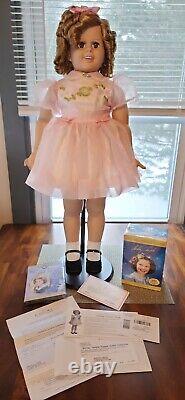 Shirley Temple Vinyl PlayPal doll 34 Danbury Mint with Stand & Classic NEW DVDs
