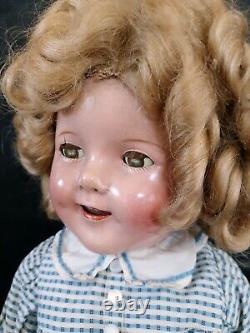 Shirley Temple by Ideal Toy Novelty composite doll, 18 inches, 1935