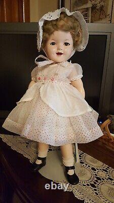 Shirley temple composition doll 21