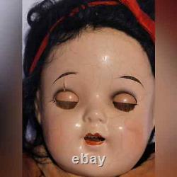 Snow White Composition doll, created from a Shirley Temple doll mold in 1938