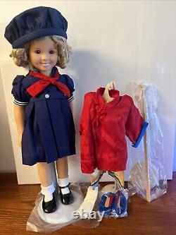 Ths Shirley Temple Dress up doll with 3 outfits MIB Danbury Mint