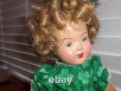Unmarked Vintage 1920-30s Composition Shirley Temple Doll 13