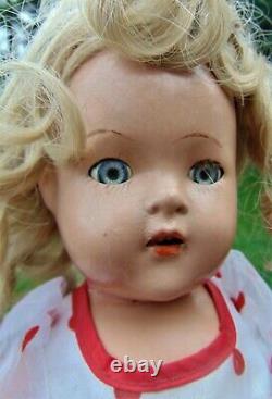 VINTAGE 1930's SHIRLEY TEMPLE 15 COMPOSITION DOLL IN VERY GOOD CONDITION