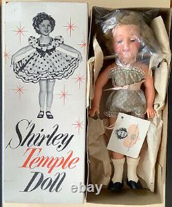 VINTAGE 1950s IDEAL SHIRLEY TEMPLE ST12 DOLL +BOX Orig Blue Romper, Shoe, Sox