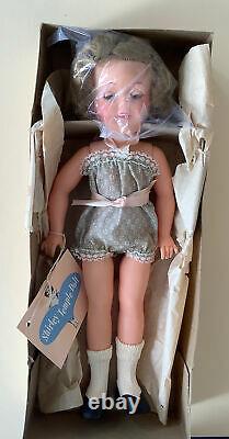 VINTAGE 1950s IDEAL SHIRLEY TEMPLE ST12 DOLL +BOX Orig Blue Romper, Shoe, Sox