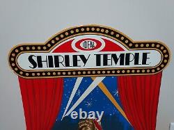 VINTAGE IDEAL SHIRLEY TEMPLE CARDBOARD STORE DISPLAY 24x35in NEARLY NEW