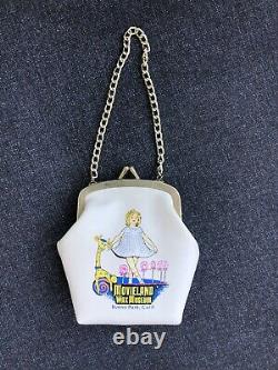 VINTAGE SHIRLEY TEMPLE PURSE FROM MOVIELAND WAX MUSEUM 1970'S With Price Tag