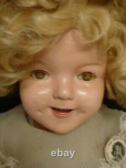 VINTAGE ideal Shirley Temple doll composition SUCH A Beauty FLIRTY EYES 22