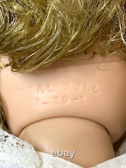 VTG Ideal Doll Shirley Temple 18 Vinyl Doll ST-19-1 with Sleep Eyes tagged Dress