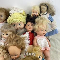 VTG LOT 25 Mixed Random Toy Dolls Baby Mattel Fisher Price Shirley Temple Alice