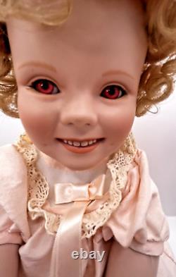 VTG Little Miss Shirley Temple Bright Pink Eyes Haunted Scary Oddity Doll Spooky