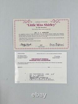 VTG Little Miss Shirley Temple Doll by Danbury Mint Toddler Collection