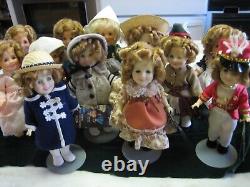 VTG SHIRLEY TEMPLE Dolls By IDEAL 8 COLLECTOR's DOLL Set 1983 SERIES Lot Of 12