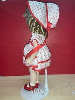 Vintage 16 Inch Shirley Temple All Porcelain Doll Standup