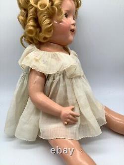 Vintage 17 inch Shirley Temple composition Doll
