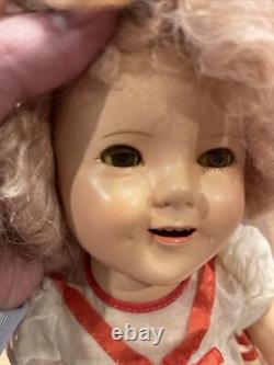 Vintage 18 1930's Ideal Shirley Temple Composition Doll