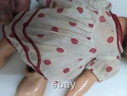 Vintage 18 Shirley Temple Ideal Composition Doll Polka Dot PARTS OR REPAIR 1934