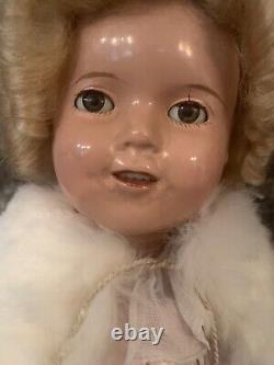 Vintage 1930's Ideal 13 Compo Shirley Temple Doll Beautiful Composition