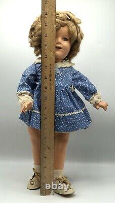 Vintage 1930's Ideal Shirley Temple Doll The Littlest Rebel 18 /b