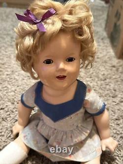 Vintage 1930s 17in shirley doll
