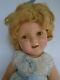 Vintage 1930s 18 Composition Ideal Shirley Temple Doll In Orig Blue Dot Dress