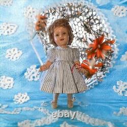 Vintage 1930s Ideal 16 Composition Shirley Temple Doll With Original Hair Net