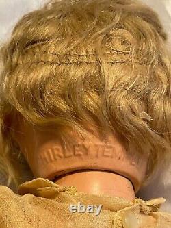 Vintage 1930s Ideal All Composition Shirley Temple 18 Marked Doll Adorable