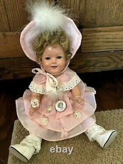 Vintage 1930s Shirley Temple Composition Doll
