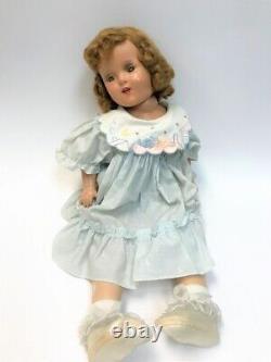 Vintage 1930s Shirley Temple Doll 24 Composition Open Mouth Moving Eyes