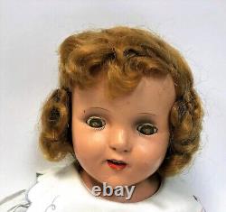 Vintage 1930s Shirley Temple Doll 24 Composition Open Mouth Moving Eyes