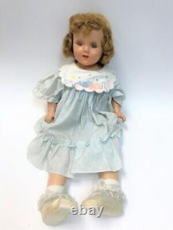 Vintage 1930s Shirley Temple Doll 24 Composition Open Mouth Moving Eyes