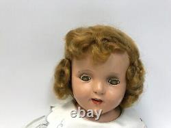 Vintage 1930s Shirley Temple Doll 24 Composition Open Mouth Moving Eyes