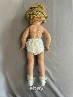 Vintage 1930s Shirley Temple IDEAL 18 Composition Doll with Roller Skates