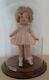 Vintage 1935 Shirley Temple Doll Withstand And Glass Dome Case
