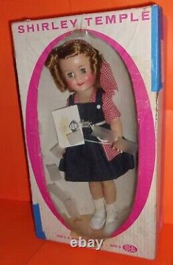 Vintage 1950's 15 Ideal SHIRLEY TEMPLE Doll with box