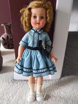 Vintage 1950's IDEAL Shirley Temple Doll ST-15 Blue Dress Petticoat Underpants